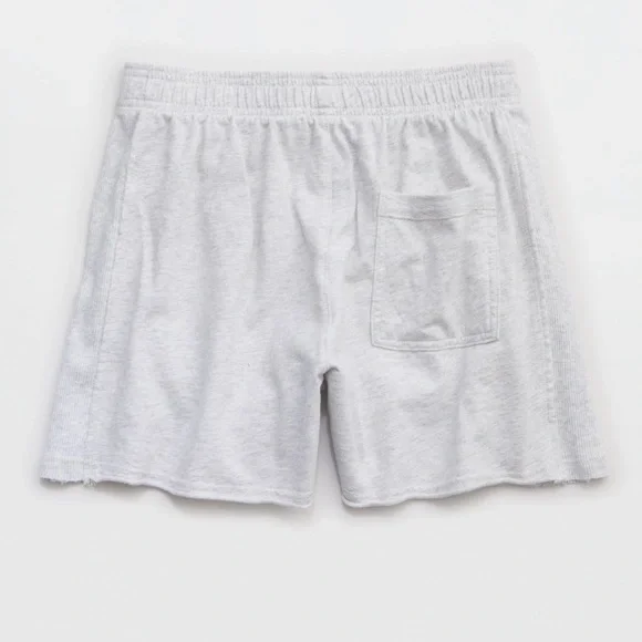 NWT Aerie Let Loose Fleece Shortie In Light Heather Grey Sz XS. - Picture 4 of 12